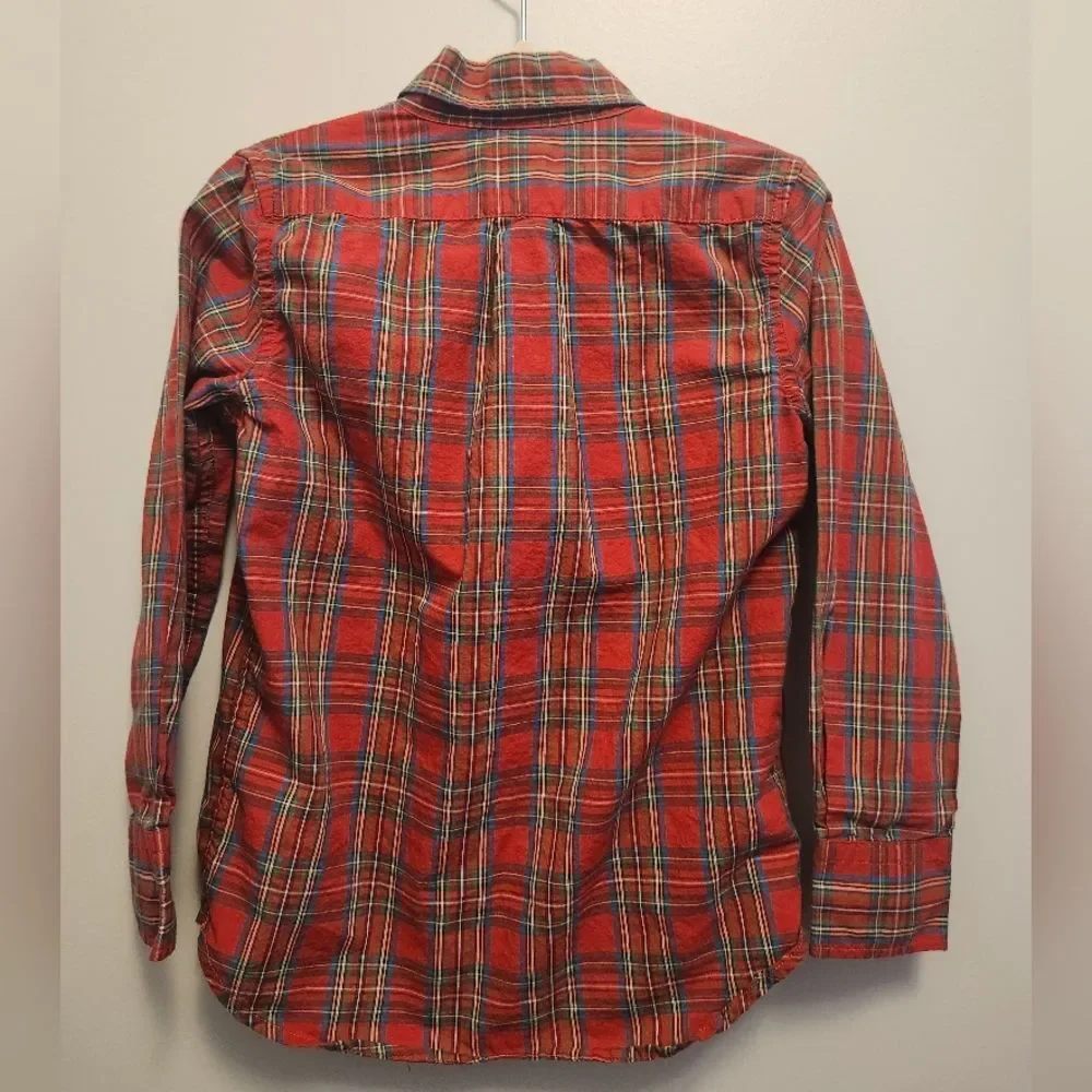 Gap Kids Red Plaid Shirt Size Small